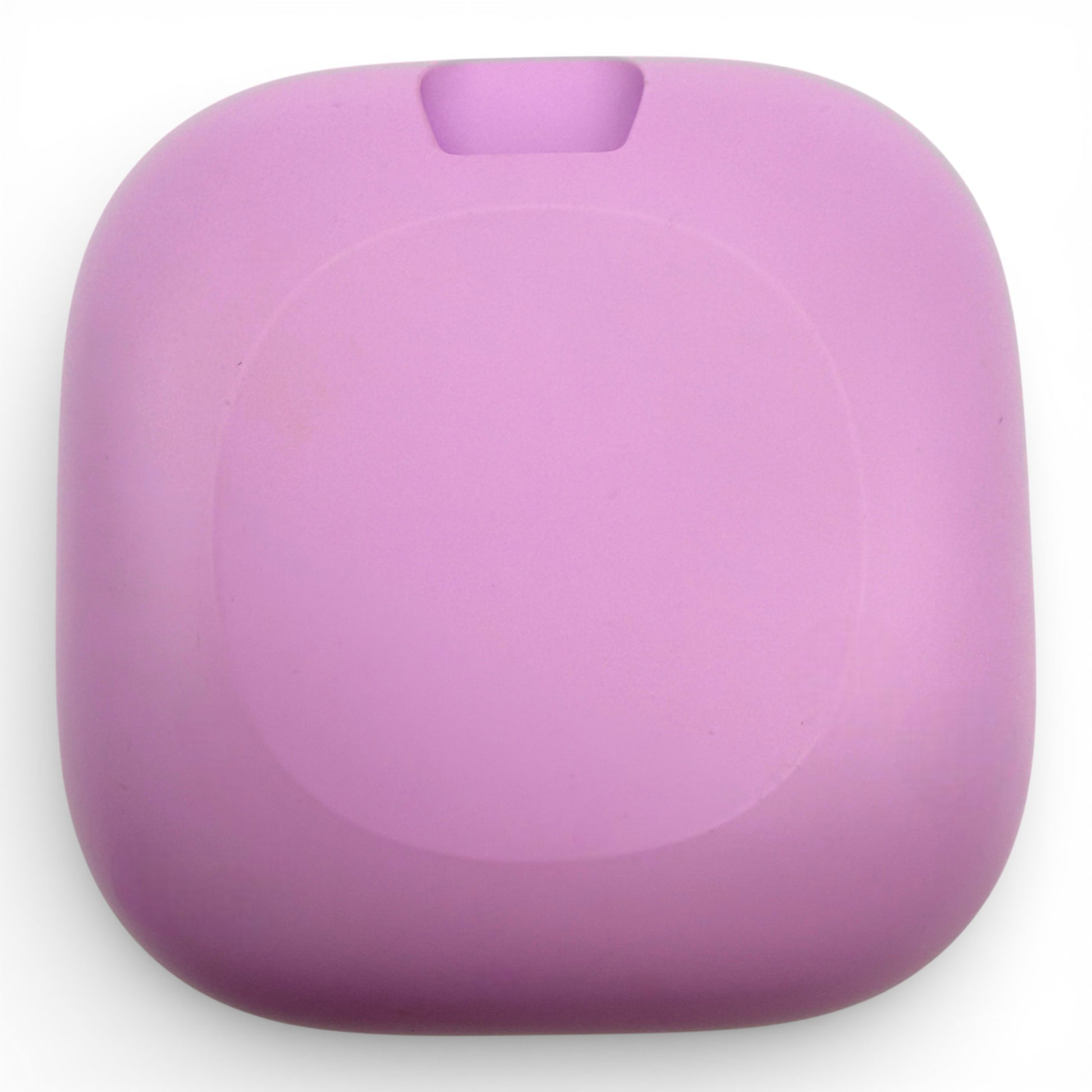 Beats Fit Pro charging case in purple, back view of the smooth lid