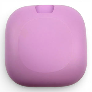 Beats Fit Pro charging case in purple, back view of the smooth lid