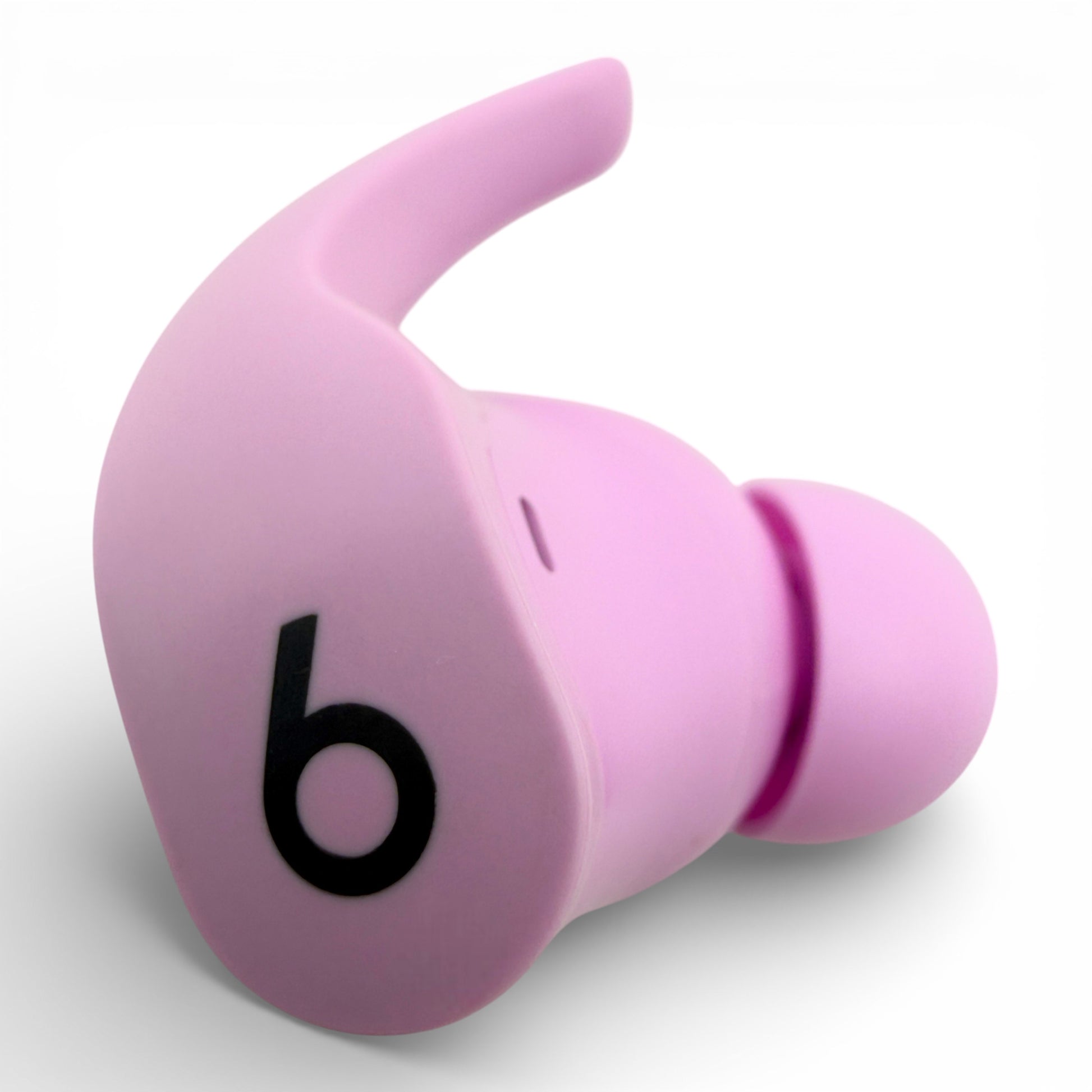 Right replacement Beats Fit Pro earbud in purple, front view showing the Beats logo and ear hook