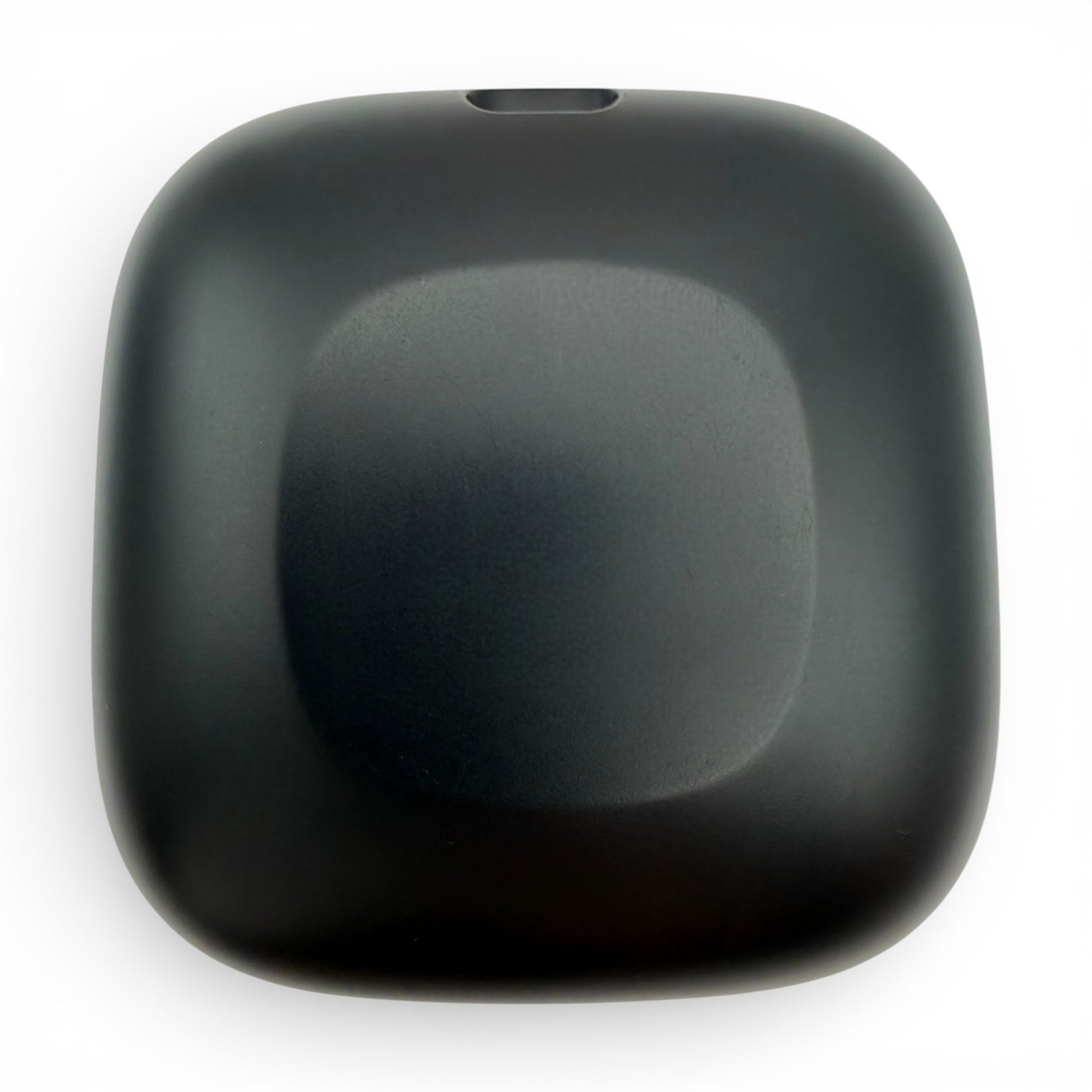 Powerbeats Pro replacement charging case in black, bottom view showing charging port slot
