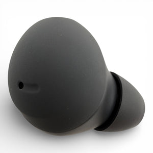 Right replacement Samsung Galaxy Buds2 Pro earbud in black, angled view of the outer face